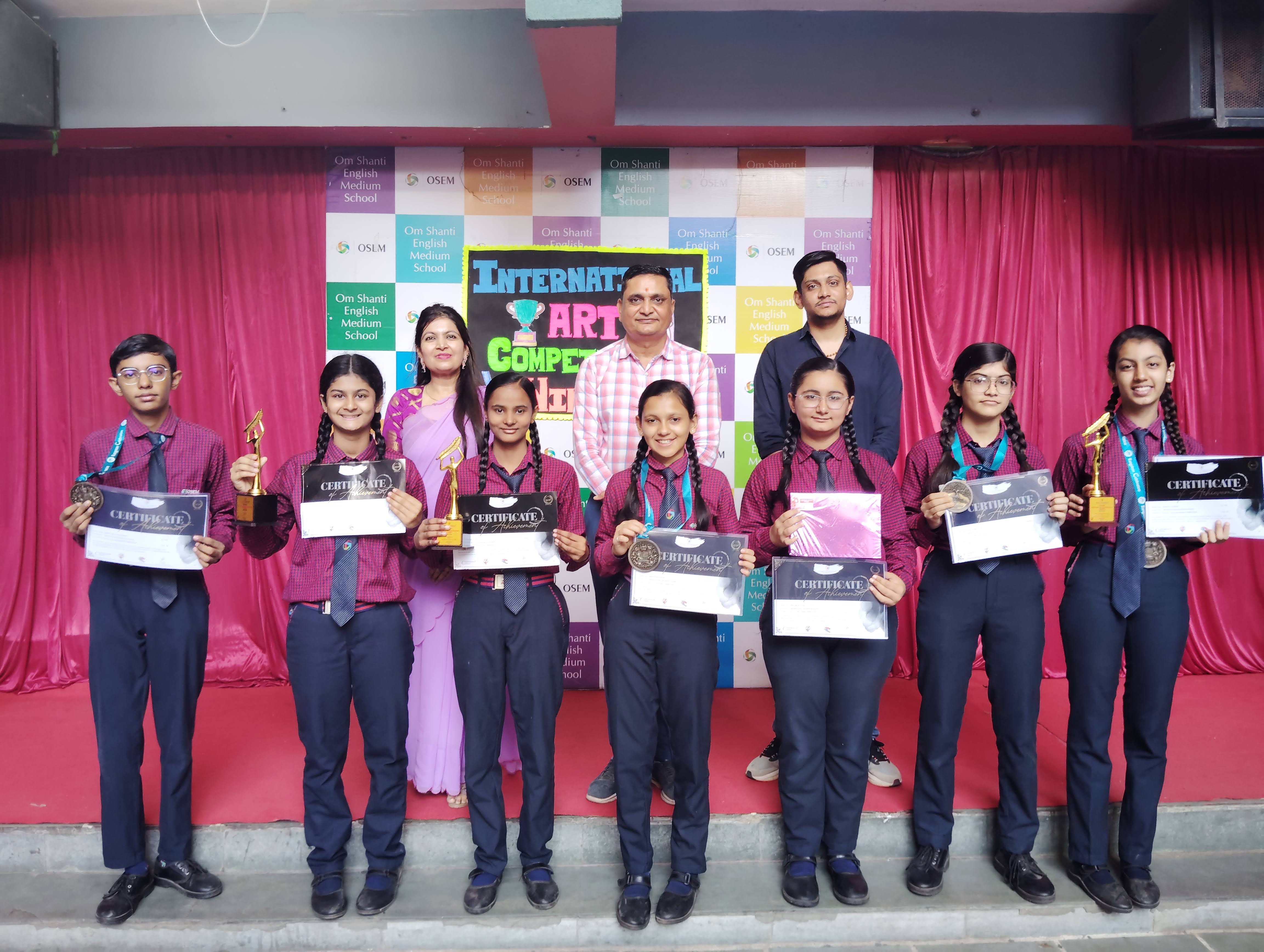 students posing